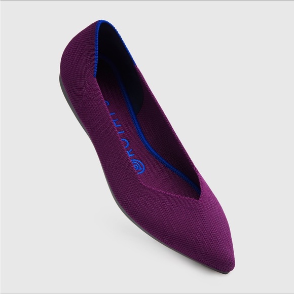 Rothys The Point Stretch Recycled Retired Orchid Flats 7.5 *No Insoles Classic - Picture 14 of 15
